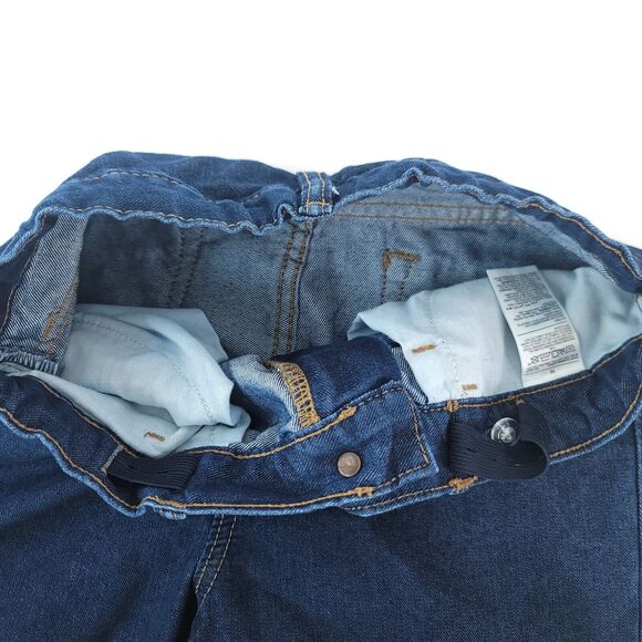 Old Navy Jeans Boys 16 Straight Leg Adjustable Waist Dark Wash Denim - Picture 8 of 10